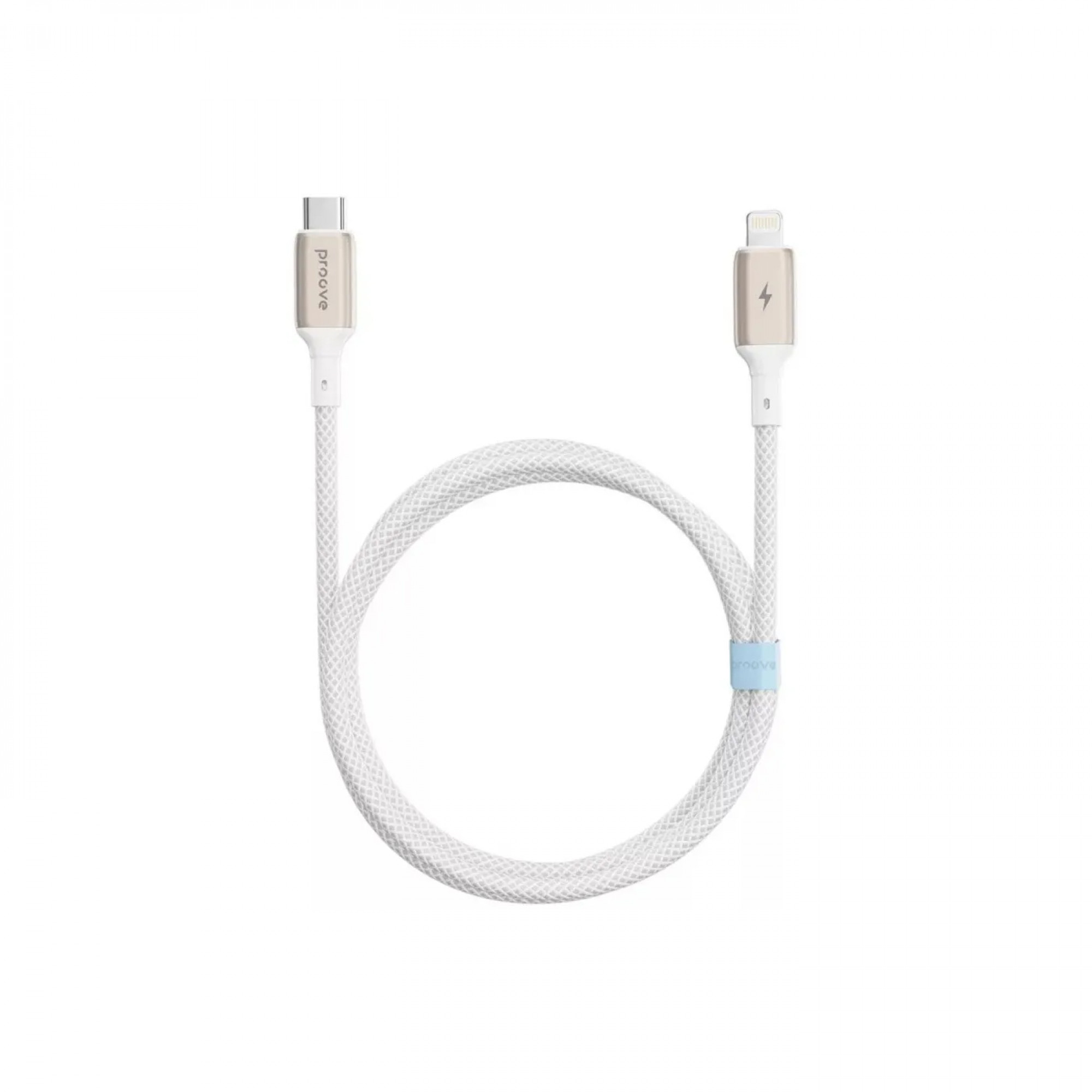 Кабель Proove Dense Metal Type-C to Lightning 27W White (1m)